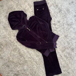 VINTAGE JUICY COUTURE Purple Velour Tracksuit